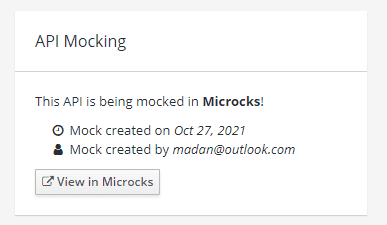 Microcks Integration